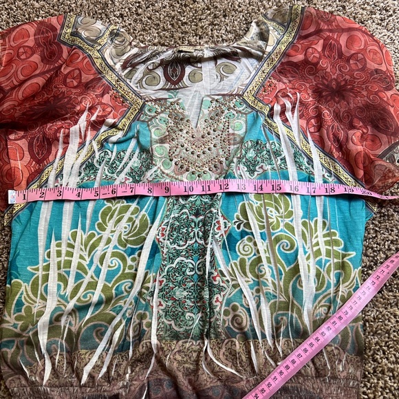 boho multicolored top by energé 🧡 - Picture 4 of 11